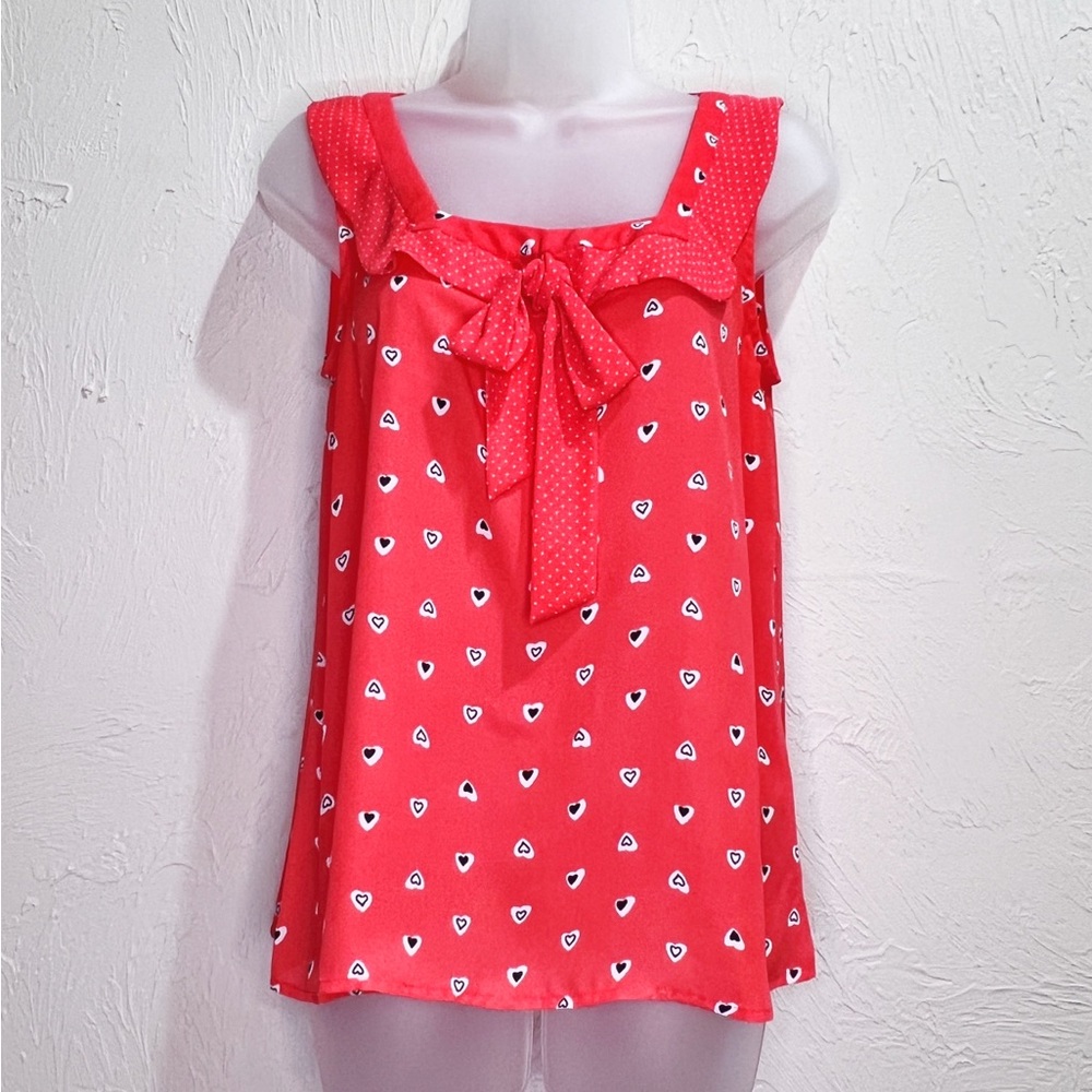 Disney Lauren Conrad Sleeveless Heart Novelty Top Women’s XS